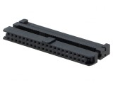 Mufă IDC Mamă 40 Pin Presare Cablului 1mm Neagră