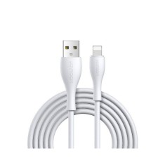Cablu Date Incarcare Joyroom Usb La Lightning Silicon Alb 2.4a, Lungime 1m S-1030m8