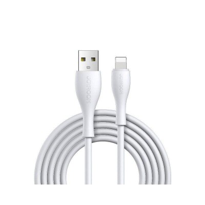 Cablu Date Incarcare Joyroom Usb La Lightning Silicon Alb 2.4a, Lungime 1m S-1030m8 foto