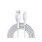 Cablu Date Incarcare Joyroom Usb La Lightning Silicon Alb 2.4a, Lungime 1m S-1030m8