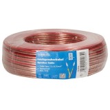 ROLA cablu audio, conductor din CCA, 2*0.75mm2, 25m, transparent