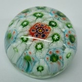 Presse papier mic sticla vintage Murano Millefiori