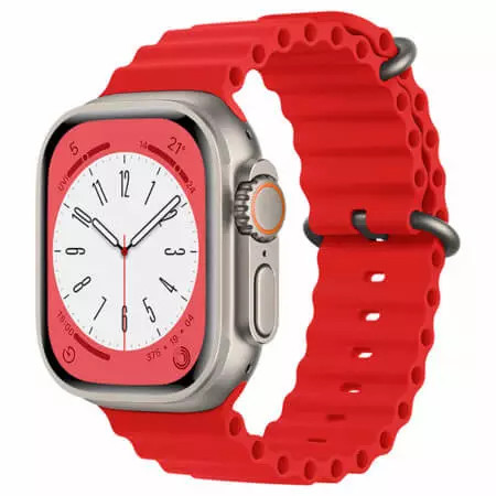 Curea Ceas W038 Apple Watch 1 2 3 4 5 6 7 8 SE (38 mm 40 mm 41 mm) Rosu