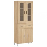 Cumpara ieftin Dulap inalt, stejar sonoma, 69,5x34x180 cm, lemn compozit