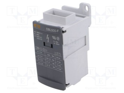 Bloc de distribuție TE Connectivity, 1 pistă, 12 borne, lățime 46mm foto