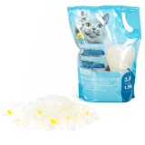 Litieră din silicon cu parfum de lăm&acirc;ie pentru pisici 1,5 kg 3,8 l