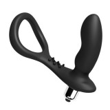 Dopuri cu vibratii - Rev-Pro Masator cu Vibratii si Inel de Penis pentru Prostata Placere Ghidata la Prostata