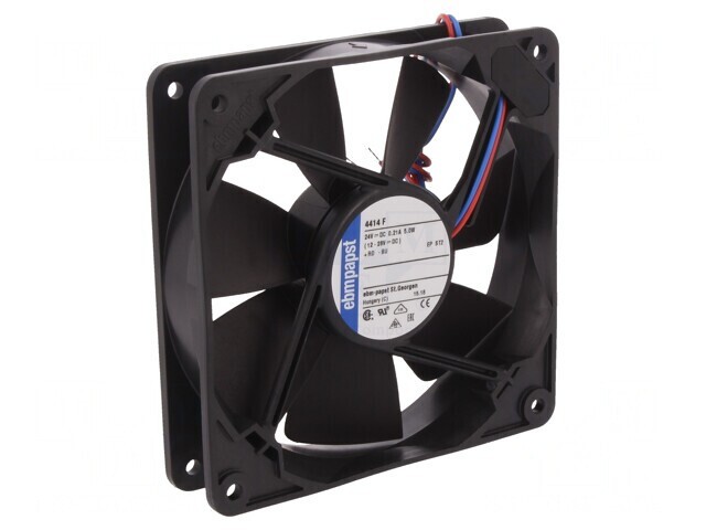 Ventilator Axial 24V 119x119x25mm 170m3/h 43dBA Cu Bilă