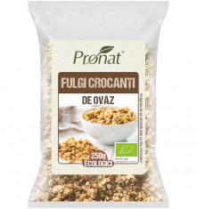 Fulgi crocanti bio de ovaz 250g Pronat foto