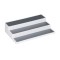 Suport organizator pentru condimente cu 3 niveluri, Kopenpal, plastic, alb/gri, 36,5x24x8,5 cm