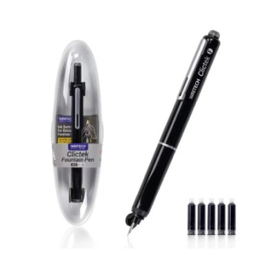 STILOU RETRACTABIL WRITECH NEGRU foto