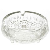 Scrumiera Pufo Gallant din sticla, 11 cm, rotunda