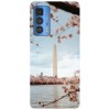 Husa compatibila cu Motorola G51 model Cherry Blossom in Washington, Silicon, TPU, Viceversa, Transparent, Carcasa