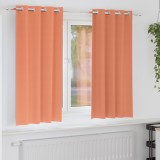 vidaXL Perdele cu perdele 2 pcs Terracota 175 x 140 cm Poliester