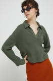 Abercrombie &amp; Fitch pulover femei, culoarea verde