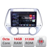 Navigatie Hyundai I20 2011-2014 manual si automat Android radio gps internet 8 core QLED 2K 16+512 360 Edotec CarStore Technology