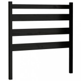 Cumpara ieftin Tablie de pat, negru, 81x4x100 cm, lemn masiv de pin