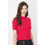 Medicine tricou femei, culoarea rosu, cu turtleneck