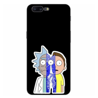 Husa compatibila cu OnePlus 5 Silicon Gel Tpu Model Rick And Morty Connected foto