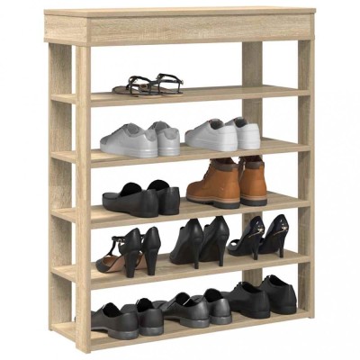 vidaXL Suport de pantofi, stejar sonoma, 80x30x98 cm, lemn prelucrat 859934 foto