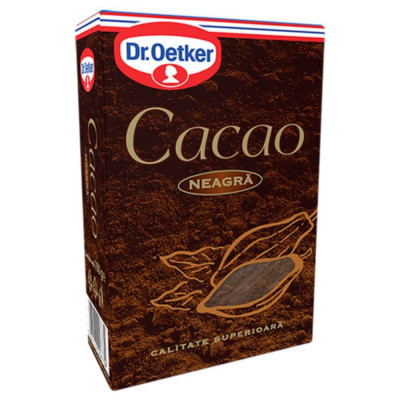 Pudra de Cacao Neagra Dr. Oetker, 100 g, Cacao, Cacao Dr. Oetker, Pudra de Cacao Neagra pentru Prajituri, Pudra de Cacao pentru Creme si Glazuri, Caca foto