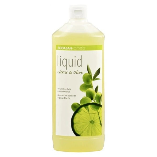 Sapun Lichid / Gel de Dus Bio Citrice Masline Sodasan 1L