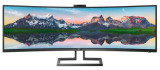 Monitor LCD VA Philips 48.8inch 499P9H/00, Dual Quad HD (5120 x 1440), HDMI, DisplayPort, Ecran Curbat, Boxe (Negru)