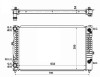 Radiator racire motor Audi A4 (8d2, B5), A6 (4b2, C5); Skoda Superb (3u4); Vw Passat (3b2/ 3b3)