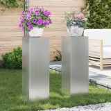 vidaXL Suporturi plante pilon exterior 2 buc. 24x24x75 cm oțel