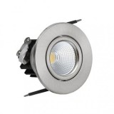 Spot incastrabil Horoz HL 6731L Chrome, metal si sticla, 3W, 220lm, lumina rece, IP20