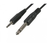 Cablu Jack 3.5 mm - Jack 6.3 mm , lungime 1.5 metri , elSales , negru