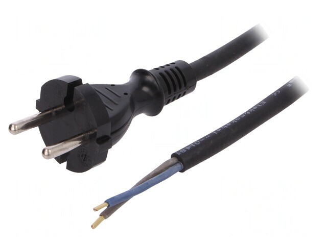 Cablu Electric 2x1,5mm2 4m Negru 16A