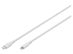 Cablu USB 2.0 DIGITUS Lightning - USB C, 2m, alb, nichelat