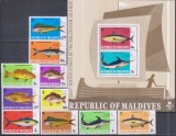 Timbre cu pești de mare ad&acirc;ncime din Maldive