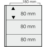Set 5 folii pentru bancnote, ARTline, cu 3 buzunare de 180 x 80 mm