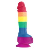 Pride-Dildo Steag Lgbt 15 cm-Silicon, Ventuza