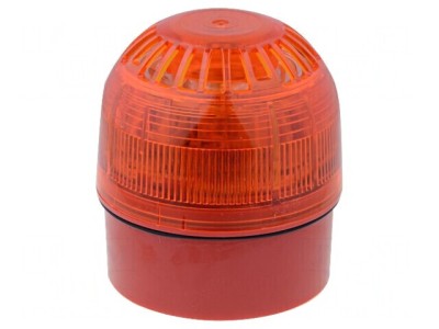 Semnalizator LED Roșu 17-60VDC IP65 foto