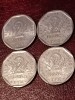 Lot 4 monede Franta: 2 francs franci 1979 + 1980 + 1981 + 1982, stare UNC + Luciu. Discount conform descriere [10 - 20 %. Vezi descrierea.]., Europa