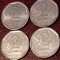 Lot 4 monede Franta: 2 francs franci 1979 + 1980 + 1981 + 1982, stare UNC + Luciu. Discount conform descriere [10 - 20 %. Vezi descrierea.].