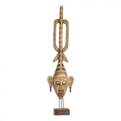 Sculptura Maori pictata manual Morning Ao foto