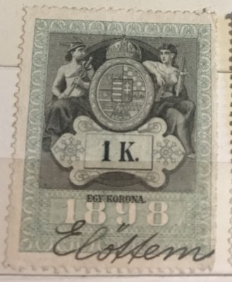 Timbre Austroungaria 1898 1 koroana foto