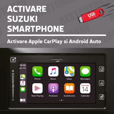 USB Firmware Suzuki SLDA Integrare Smartphone Apple Carplay si Android Auto foto
