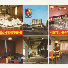 RF12 -Carte Postala- Cluj-Napoca, Hotel Napoca, circulata 1988