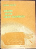 AMINTIRI DESPRE TUDOR MUSATESCU-ILEANA DALEA-307074