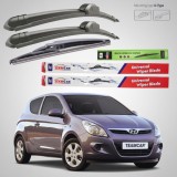 Cumpara ieftin Ștergătoare Hyundai i20 3 uși (2008&ndash;2012) Flat | Set Complet &ndash; TeamCar&reg;