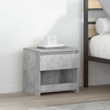 VidaXL Noptiere, 2 buc., gri beton, 40x30x39 cm, lemn prelucrat