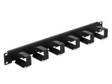 19&#039; cable management panel 1U, 6x organi