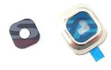 Geam Camera cu Rama Aurie Samsung Galaxy S6 G920F - Inlocuire Camera Spate