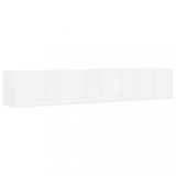 vidaXL Raft de perete pentru CD-uri, alb, 100 x 18 x 18 cm, PAL