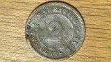 Cumpara ieftin Mauritius britanic - moneda coloniala ultra rara - 2 cents 1911 - King George V - starea din imagini !